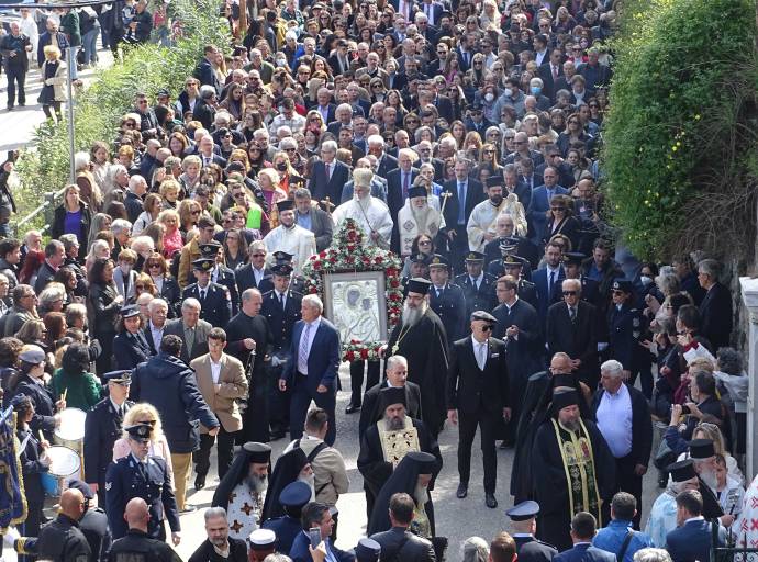 Η ΕΠΙΣΤΡΟΦΗ ΤΗΣ ΧΑΡΙΤΟΒΡΥΤΗΣ ΙΕΡΑΣ ΕΙΚΟΝΟΣ ΤΗΣ ΠΑΝΑΓΙΑΣ ΤΗΣ ΤΡΥΠΗΤΗΣ ΣΤΟ ΙΕΡΟ ΠΡΟΣΚΥΝΗΜΑ